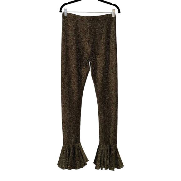 SLEEPER Saturn Metallic Gold Lurex Lounge Pants XL - Picture 4 of 9